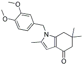 1-((3,4-Dimethoxyphenyl)methyl)-2,6,6-trimethyl-5,6,7-trihydroindol-4-one 结构式