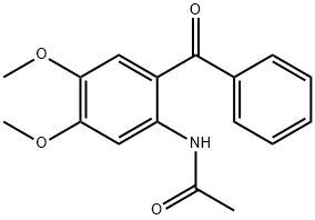 N-(2-BENZOYL-4,5-DIMETHOXY-PHENYL)-ACETAMIDE 结构式