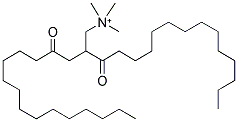 1,2-二肉豆蔻酰基-3-三甲基铵 - 丙烷(氯化物盐) 结构式
