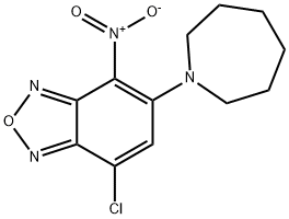 5-高哌啶-1-基-7-氯-4-硝基-苯并[1,2,5]恶二唑 结构式