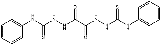 N-(((PHENYLAMINO)THIOXOMETHYL)AMINO)-N'-(((PHENYLAMINO)THIOXOMETHYL)AMINO)ETHANE-1,2-DIAMIDE 结构式