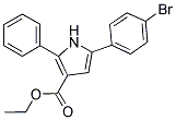 ETHYL 5-(4-BROMOPHENYL)-2-PHENYLPYRROLE-3-CARBOXYLATE 结构式