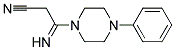 3-IMINO-3-(4-PHENYLPIPERAZINO)PROPANENITRILE 结构式