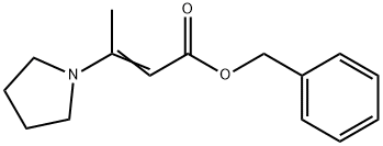 BENZYL 3-(1-PYRROLIDINYL)-2-BUTENOATE 结构式