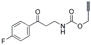 3-(4-FLUOROPHENYL)-3-OXOPROPYLCARBAMIC ACID, PROP-1-YN-3-YL ESTER 结构式