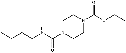 ETHYL 4-(N-BUTYLCARBAMOYL)PIPERAZINECARBOXYLATE 结构式
