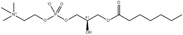 1-HEPTANOYL-2-HYDROXY-SN-GLYCERO-3-PHOSPHOCHOLINE;07:0 LYSO PC 结构式