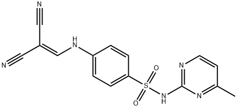 (((4-(((4-METHYLPYRIMIDIN-2-YL)AMINO)SULFONYL)PHENYL)AMINO)METHYLENE)METHANE-1,1-DICARBONITRILE 结构式