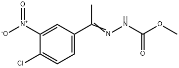 METHYL 2-[1-(4-CHLORO-3-NITROPHENYL)ETHYLIDENE]-1-HYDRAZINECARBOXYLATE 结构式