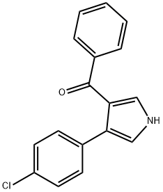 [4-(4-CHLOROPHENYL)-1H-PYRROL-3-YL](PHENYL)METHANONE 结构式