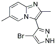 3-(4-BROMOPYRAZOL-3-YL)-2,5-DIMETHYLPYRIDO[1,6-A]-1H-IMIDAZOLE 结构式