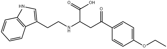 4-(4-ETHOXYPHENYL)-2-([2-(1H-INDOL-3-YL)ETHYL]AMINO)-4-OXOBUTANOIC ACID 结构式