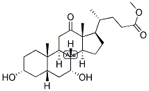 5-BETA-CHOLANIC ACID-3-ALPHA, 7-ALPHA-DIOL-12-ONE METHYL ESTER 结构式