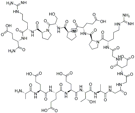 ALA-GLU-GLU-GLU-THR-ALA-GLY-GLY-ASP-GLY-ARG-PRO-GLU-PRO-SER-PRO-ARG-GLU-NH2 结构式