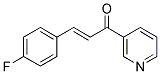 3-(4-FLUOROPHENYL)-1-(3-PYRIDYL)-2-PROPEN-1-ONE 结构式