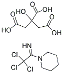 2,2,2-TRICHLORO-1-PIPERIDIN-1-YLETHANIMINE 2-HYDROXYPROPANE-1,2,3-TRICARBOXYLATE 结构式