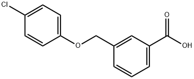 苯甲酸,3-(4-氯苯氧基甲基)- 结构式