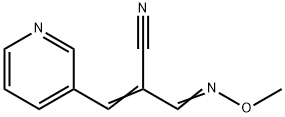 2-[(METHOXYIMINO)METHYL]-3-(3-PYRIDINYL)ACRYLONITRILE 结构式