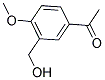 1-(3-HYDROXYMETHYL-4-METHOXY-PHENYL)-ETHANONE 结构式