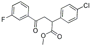 2-(4-氯苯基)-4-(3-氟苯基)-4-氧代丁酸甲酯 结构式