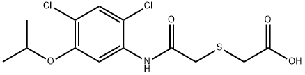 2-([2-(2,4-DICHLORO-5-ISOPROPOXYANILINO)-2-OXOETHYL]SULFANYL)ACETIC ACID 结构式