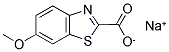 6-METHOXYBENZOTHIAZOLE-2-CARBOXYLIC ACID ANIONSODIUM SALT 结构式