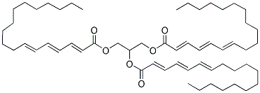 三次亞麻油酸甘油酯 结构式