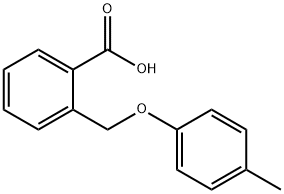 2-[(4-甲基苯氧基)甲基]苯甲酸 结构式
