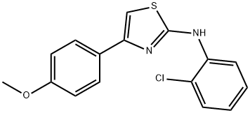 (2-CHLOROPHENYL)(4-(4-METHOXYPHENYL)(2,5-THIAZOLYL))AMINE 结构式