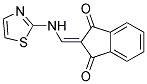 2-((2,5-THIAZOLYLAMINO)METHYLENE)INDANE-1,3-DIONE 结构式
