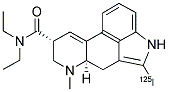 (+)-LYSERGIC ACID DIETHYLAMIDE, 2-[125I] IODO- 结构式