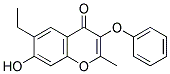 6-ETHYL-7-HYDROXY-2-METHYL-3-PHENOXY-CHROMEN-4-ONE 结构式