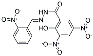 2-HYDROXY-3,5-DINITRO-BENZOIC ACID (2-NITROBENZYLIDIENE)-HYDRAZIDE 结构式