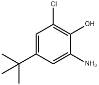 2-AMINO-4-TERT-BUTYL-6-CHLOROPHENOL 结构式