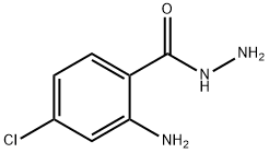 2-氨基-4-氯苯甲酰肼 结构式