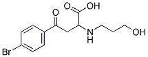 4-(4-BROMOPHENYL)-2-[(3-HYDROXYPROPYL)AMINO]-4-OXOBUTANOIC ACID 结构式