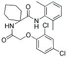 1-(2-(2,4-DICHLOROPHENOXY)ACETAMIDO)-N-(2,6-DIMETHYLPHENYL)CYCLOHEXANECARBOXAMIDE 结构式