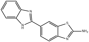 6-(1H-苯并[D]咪唑-2-基)苯并[D]噻唑-2-胺 结构式