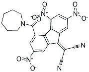 2-[4-(AZEPAN-1-YLCARBONYL)-2,5,7-TRINITRO-9H-FLUOREN-9-YLIDEN]MALONONITRILE 结构式