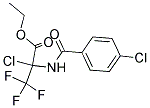 ETHYL 2-CHLORO-2-[(4-CHLOROBENZOYL)AMINO]-3,3,3-TRIFLUOROPROPANOATE 结构式