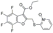 2-(([3-(ETHOXYCARBONYL)-4,5,6,7-TETRAFLUOROBENZO[B]FURAN-2-YL]METHYL)THIO)PYRIDINIUM-1-OLATE 结构式
