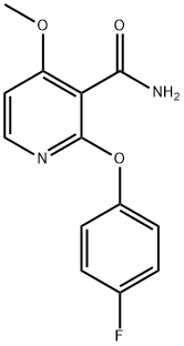 2-(4-Fluorophenoxy)-4-methoxynicotinamide 结构式