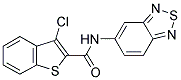 N-(2,1,3-BENZOTHIADIAZOL-5-YL)-3-CHLORO-1-BENZOTHIOPHENE-2-CARBOXAMIDE 结构式