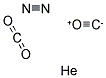 CARBON MONOXIDE, CARBON DIOXIDE, NITROGEN, HELIUM 结构式