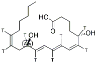 LEUKOTRIENE B4 [5,6,8,9,11,12,14,15-3H] 结构式