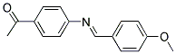 1-(4-(((4-METHOXYPHENYL)METHYLENE)AMINO)PHENYL)ETHANONE 结构式