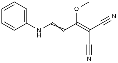 2-(3-Anilino-1-methoxy-2-propenylidene)malononitrile 结构式