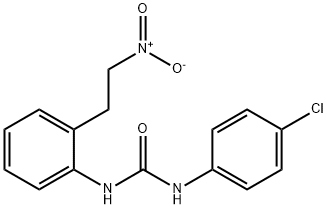 N-(4-CHLOROPHENYL)-N'-[2-(2-NITROETHYL)PHENYL]UREA 结构式