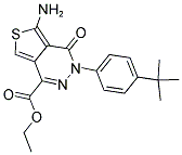 Ethyl 5-amino-3-[4-(tert-butyl)phenyl]-4-oxo-3,4-dihydrothieno[3,4-d]pyrida zine-1-carboxylate 结构式