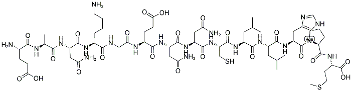 GLU-ALA-ASN-LYS-GLY-GLU-ASN-ASN-CYS-LEU-LEU-HIS-PRO-MET 结构式